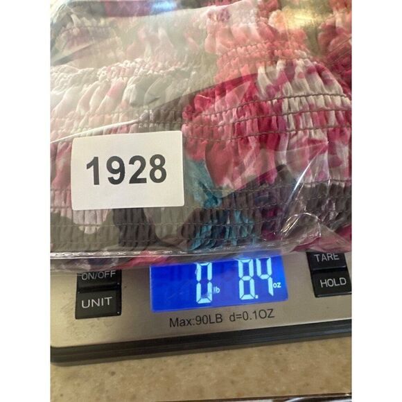 NWT Crinkle Chiffon Smocked Waist Off-Shoulder Crop Top Size 5 - Picture 16 of 16